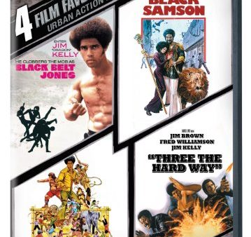 4 FILM FAVORITES: URBAN ACTION COLLECTION (BLACK BELT JONES   BLACK SAMSON   HOT POTATO   THREE THE HARD WAY) For Sale