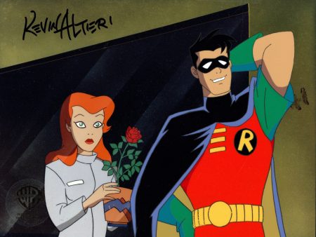 Batman The Animated Series Original Production Cel Signed By Kevin Altieri: Robin, Poison Ivy Cheap