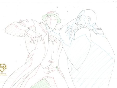 Justice League Unlimited Original Production Drawing: Question, Lex Luthor For Sale