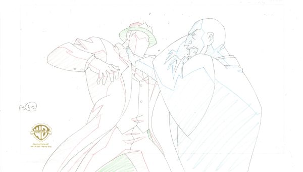 Justice League Unlimited Original Production Drawing: Question, Lex Luthor For Sale