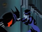 Batman Beyond Original Production Cel on Original Background with Matching Drawing: Batman, Inque Sale