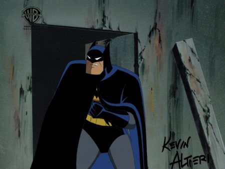 Batman: Mask of the Phantasm Original Production Cel with Matching Drawing Double Signed by Kevin Altieri: Batman Online Hot Sale