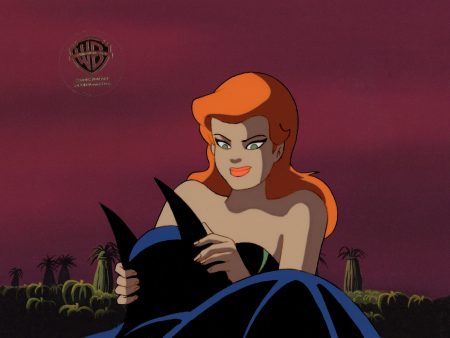 Batman The Animated Series Original Production Cel with Matching Drawing: Poison Ivy, Batman Hot on Sale