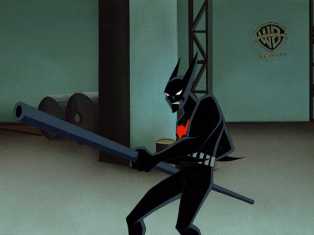 Batman Beyond Original Production Cel with Matching Drawing: Batman Online Hot Sale