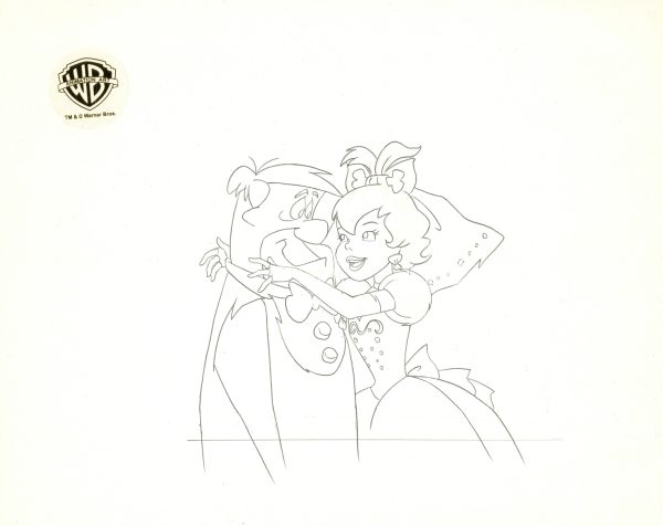 The Flintstones Original Production Drawing: Fred, Pebbles on Sale