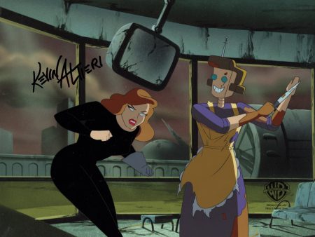 Batman: Mask Of The Phantasm Original Production Cel Signed By Kevin Altieri with Matching Drawing: Andrea Beaumont Discount