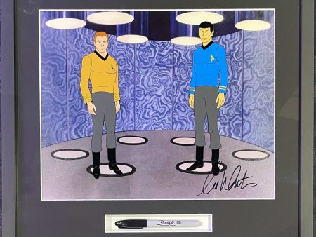 Star Trek The Animated Series: Captain Kirk and Spock signed by William Shatner Online