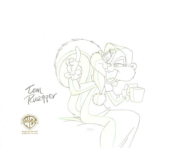 Animaniacs Original Production Drawing Signed by Tom Ruegger: Slappy Supply