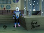 Batman The Animated Series Original Production Cel Signed By Kevin Altieri: Mr. Freeze For Sale