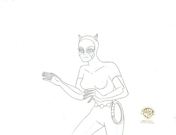 Batman The Animated Series Original Production Drawing: Catwoman Online Hot Sale