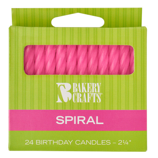 Candles - Spiral Birthday Pink Fashion