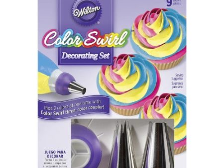 Color Swirl Decorating Set Fashion