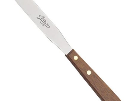 Straight Spatula with Wooden Handle For Sale