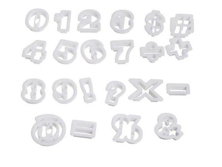 22 Piece Numbers Cutter Set Sale